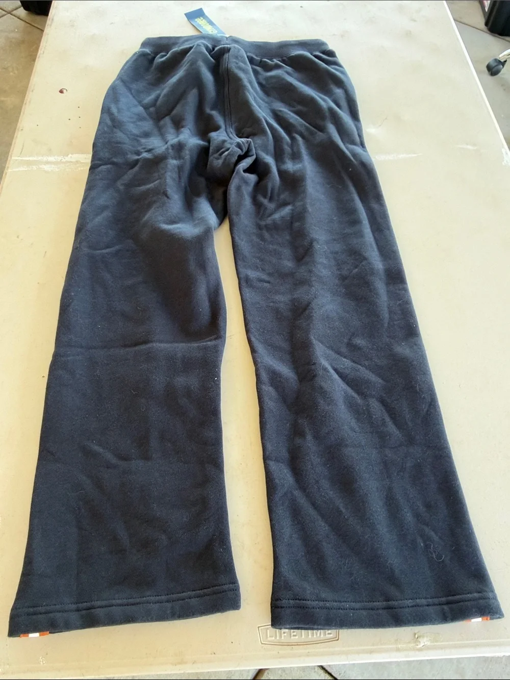 NWT Gymboree Navy Sweatpants with Orange & White Side Stripes